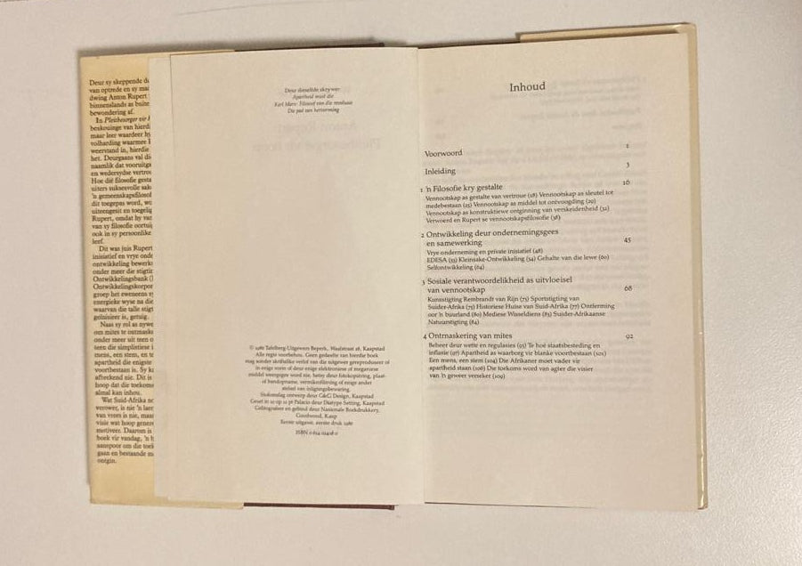 Anton Rupert: Pleitbesorger vir hoop - W.P. Esterhuyse (First edition)