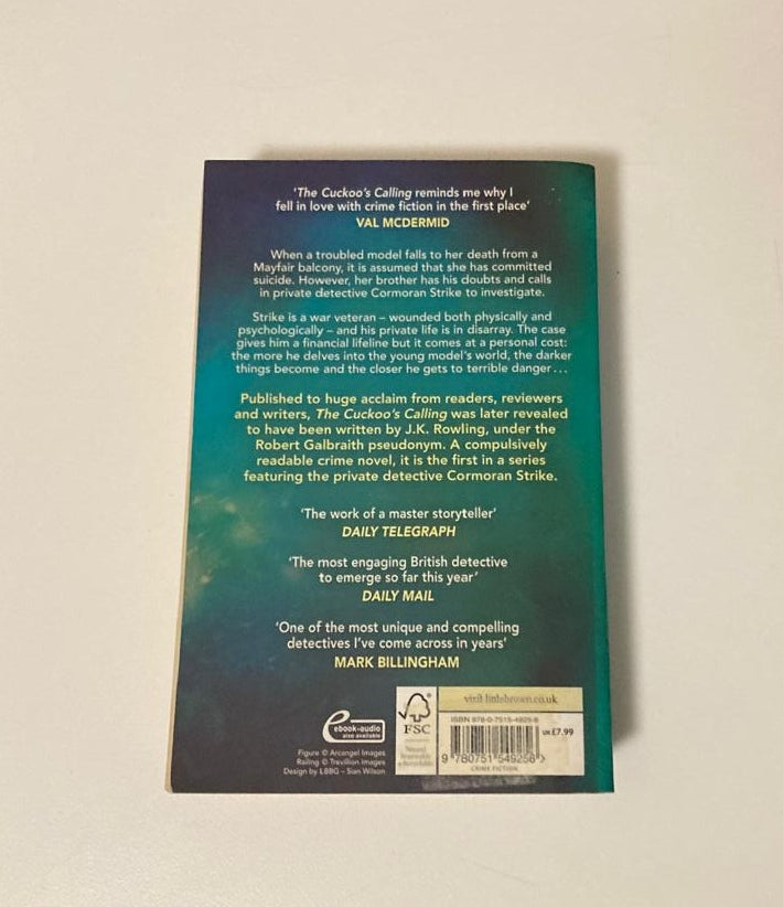 The cuckoo's calling - Robert Galbraith (Cormoran Strike #1)