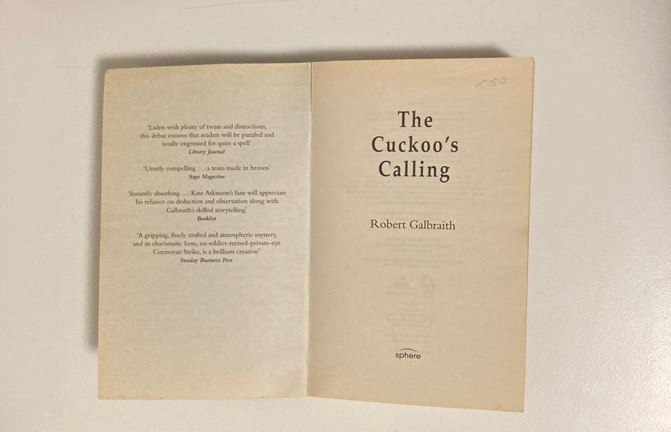 The cuckoo's calling - Robert Galbraith (Cormoran Strike #1)
