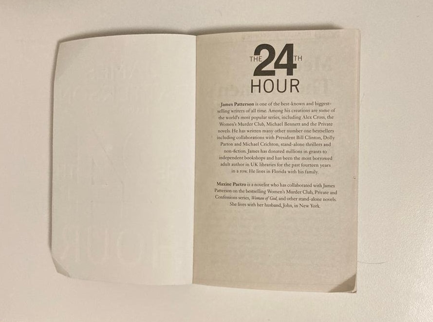 The 24th hour - James Patterson (Women's Murder Club #24)