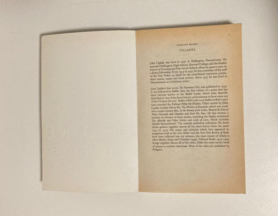 Villages - John Updike