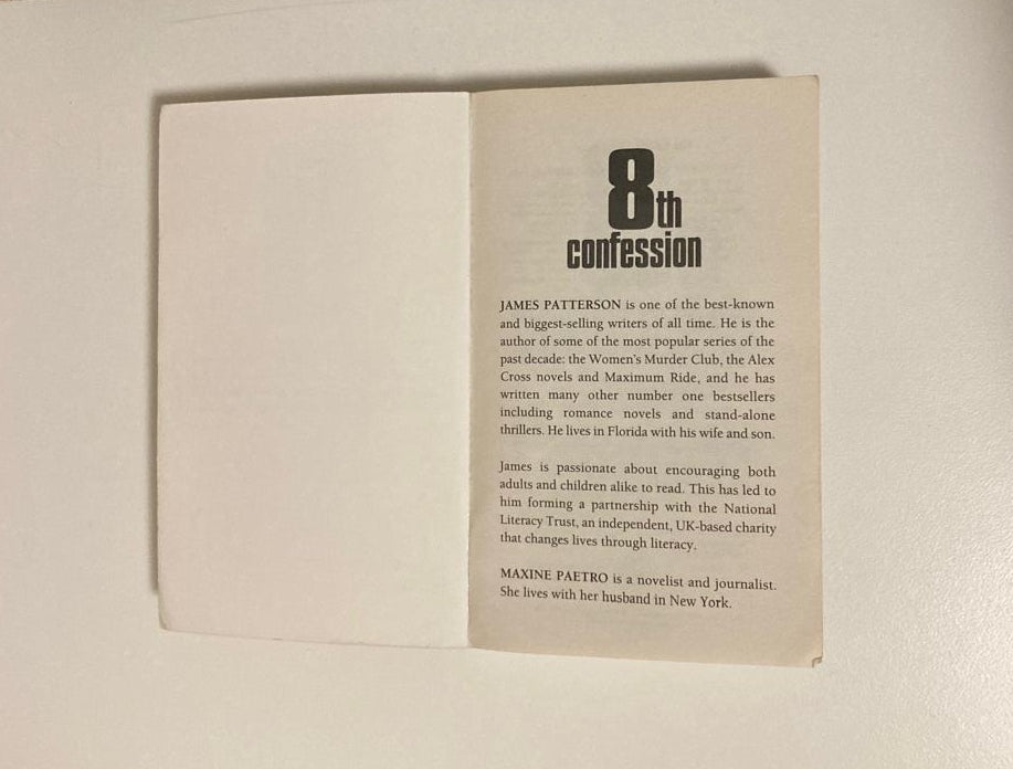 8th confession - James Patterson with Maxine Paetro (Women's Murder Club #8)