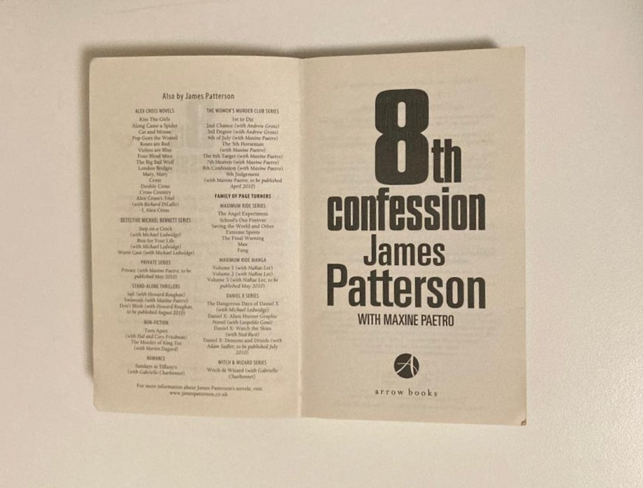 8th confession - James Patterson with Maxine Paetro (Women's Murder Club #8)