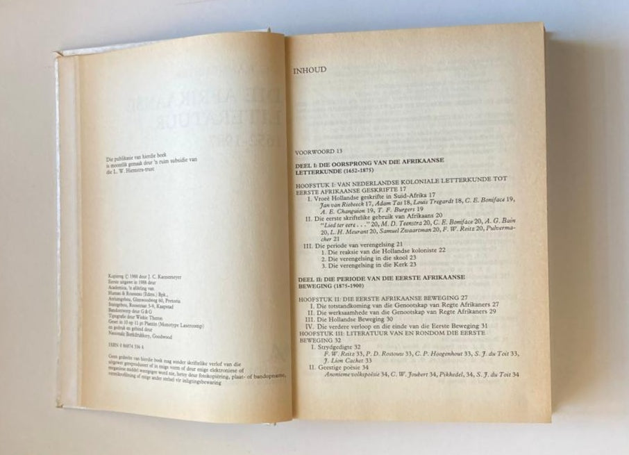 Die Afrikaanse literatuur 1652 - 1987 - J.C. Kannemeyer