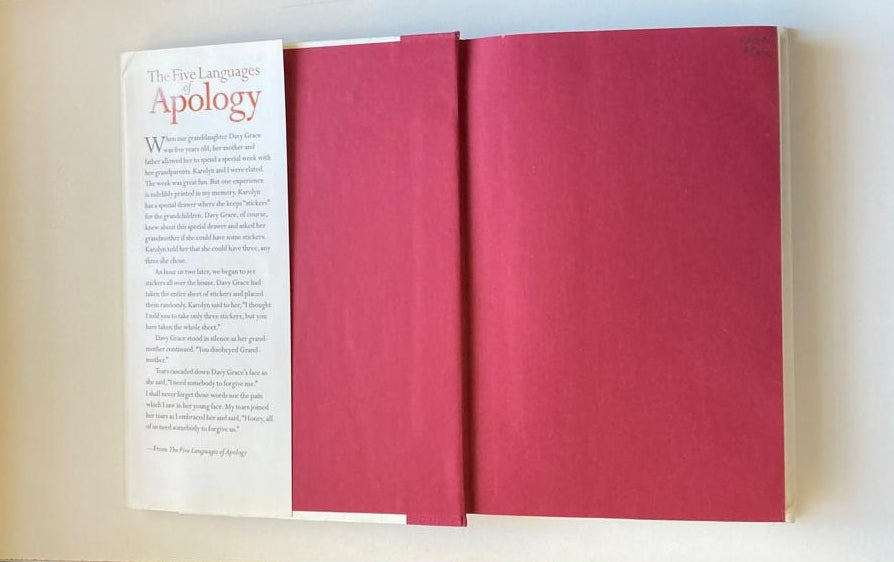 The five languages of apology - Gary Chapman (First edition)