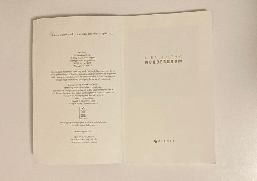 Wonderboom - Lien Botha (First edition)