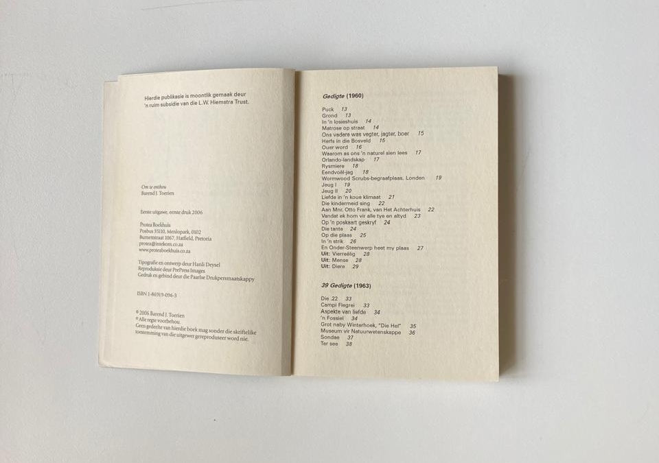 Om te onthou - Barend J. Toerien (First edition)