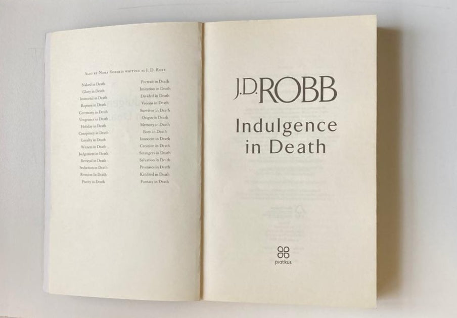 Indulgence in death - J.D. Robb (In Death #31)