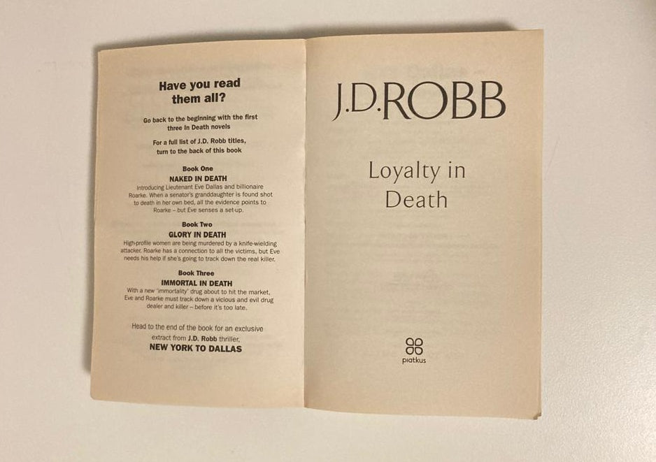 Loyalty in death - J.D. Robb (In Death #9)