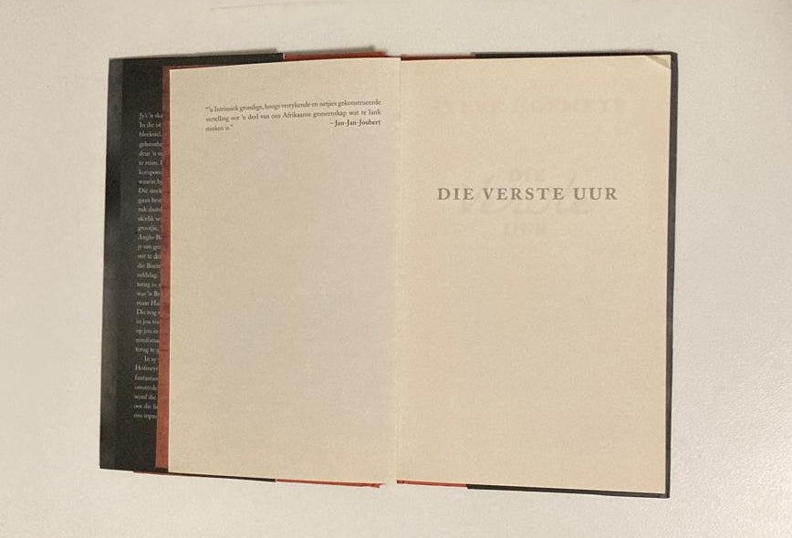 Die verste uur - Steve Hofmeyr (First edition)
