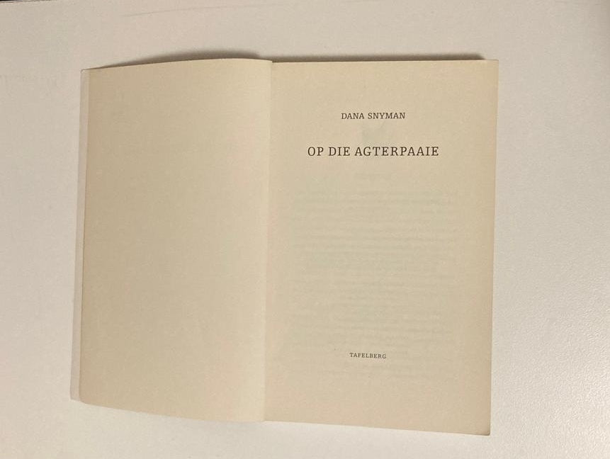 Op die agterpaaie - Dana Snyman