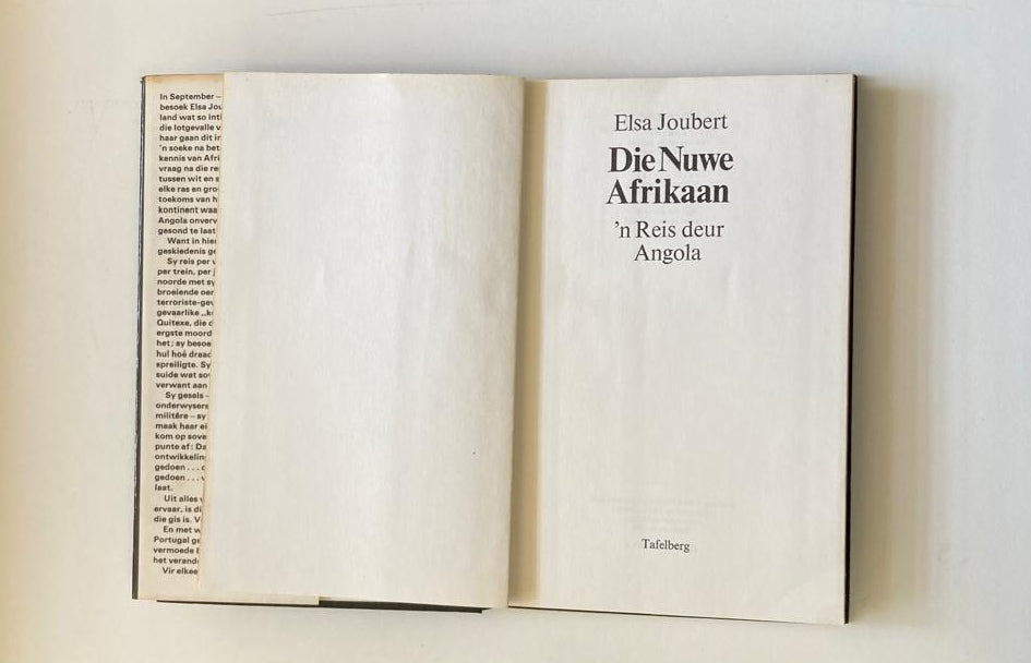 Die nuwe Afrikaan: ’n Reis deur Angola - Elsa Joubert (First edition)