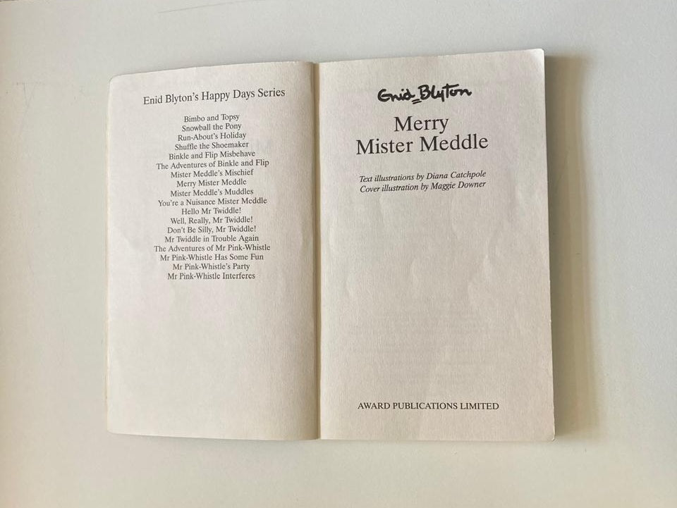 Merry Mister Meddle - Enid Blyton (Happy Days series)