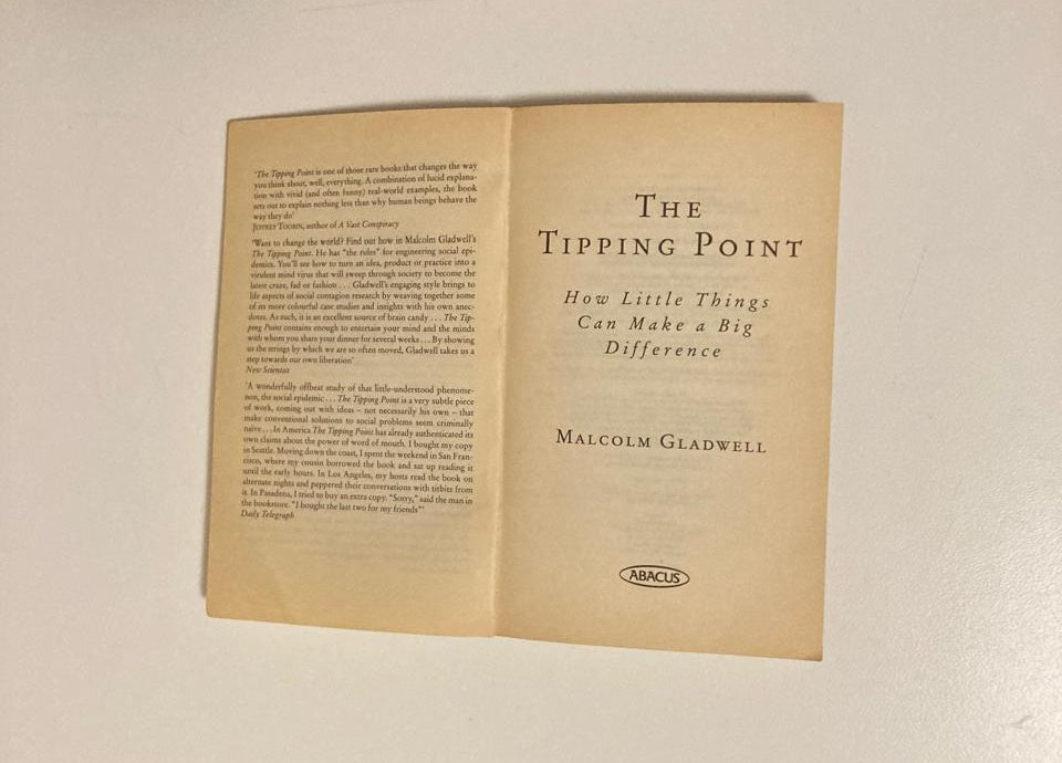 The tipping point: How little things can make a big difference - Malcolm Gladwell