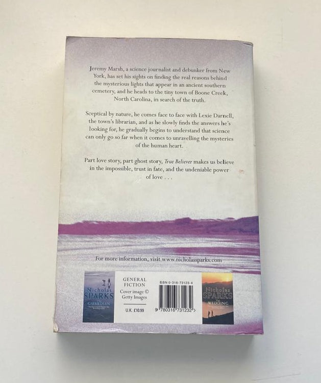 True believer - Nicholas Sparks (Jeremy Marsh & Lexie Darnell #1)