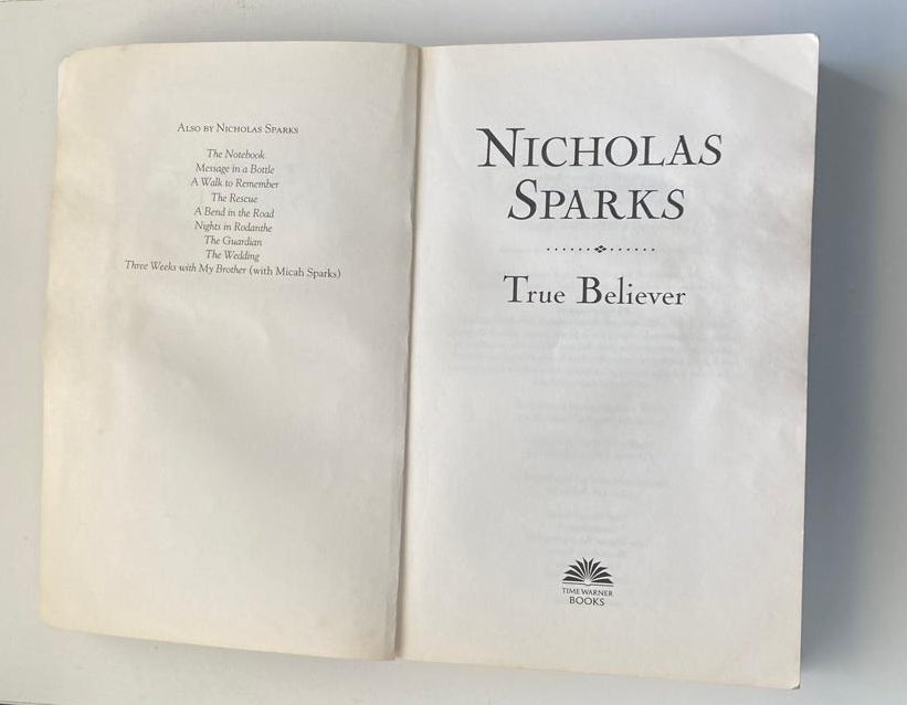 True believer - Nicholas Sparks (Jeremy Marsh & Lexie Darnell #1)