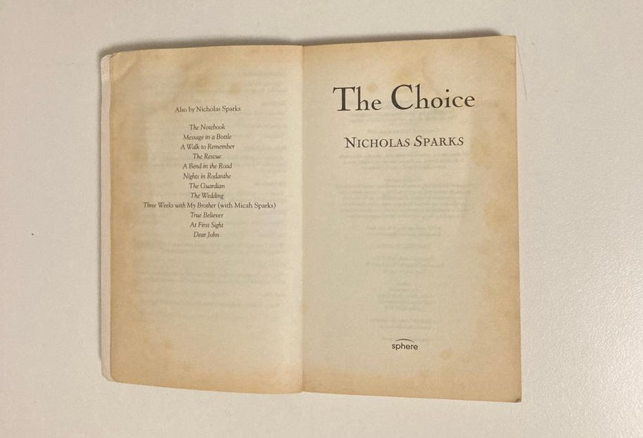 The choice - Nicholas Sparks
