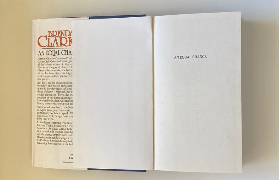 An equal chance - Brenda Clarke (First edition)
