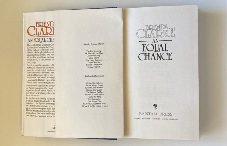 An equal chance - Brenda Clarke (First edition)