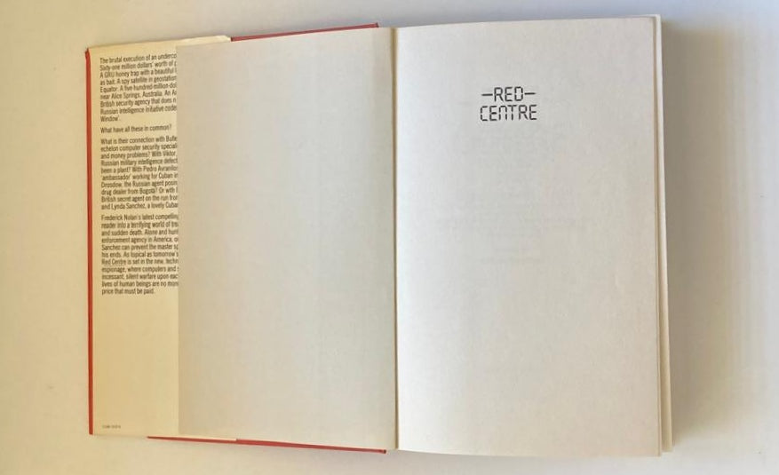 Red centre - Frederick Nolan (First edition)