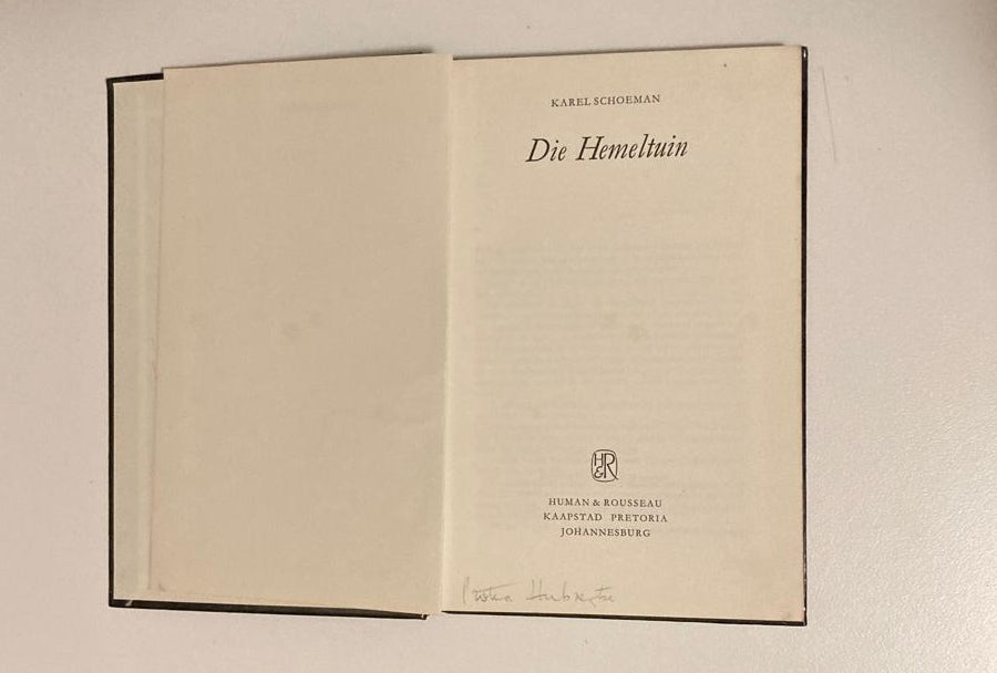 Die hemeltuin - Karel Schoeman