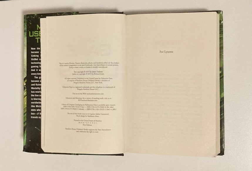 The game of lives - James Dashner (The Mortality Doctrine #3; First edition)