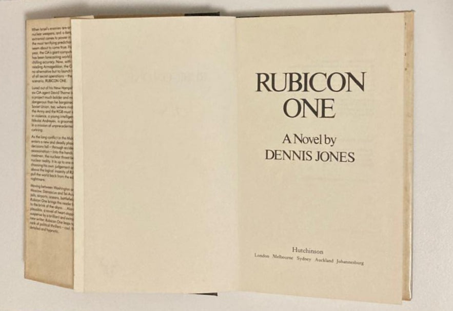 Rubicon one - Dennis Jones (First UK edition)
