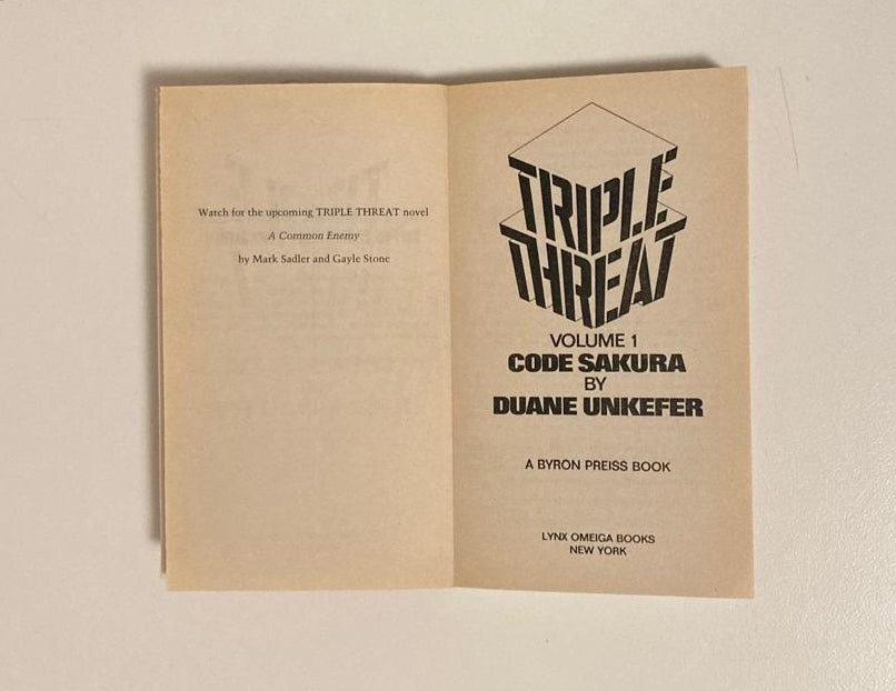 Code Sakura - Duane Unkefer (Triple Threat #1)