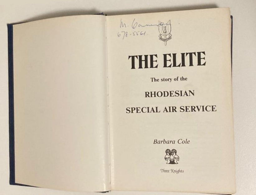 The elite: The story of the Rhodesian special air service - Barbara Cole