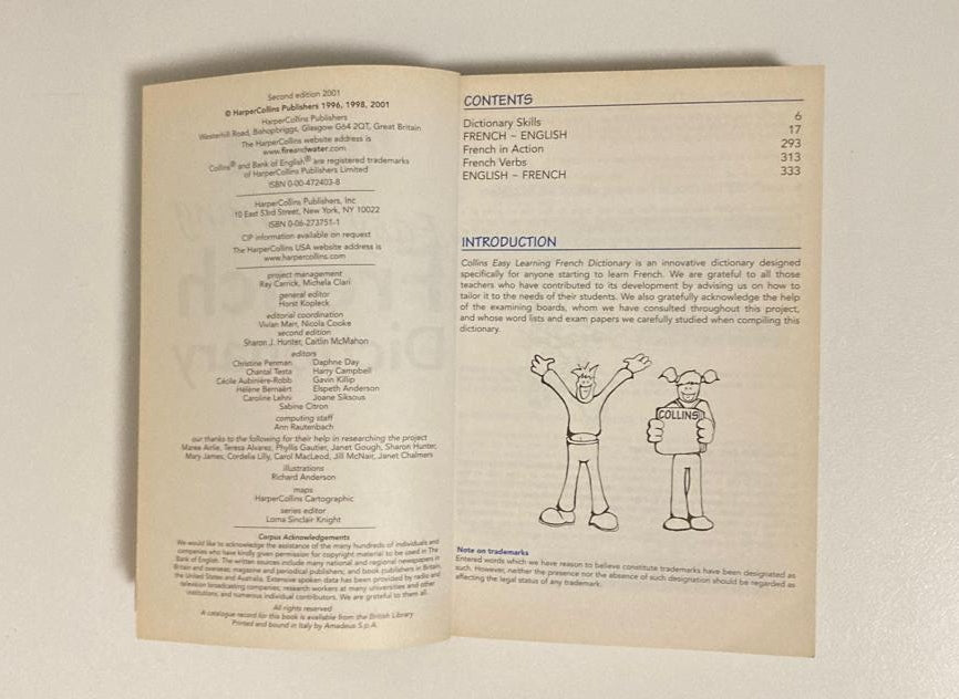 Easy learning French dictionary - Collins