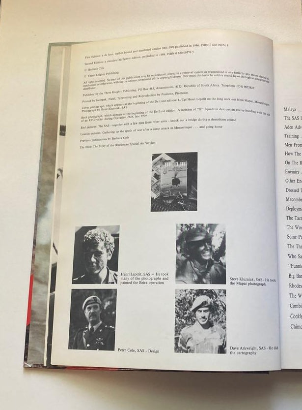 The elite: Rhodesian Special Air Service - Barbara Cole (Pictorial)