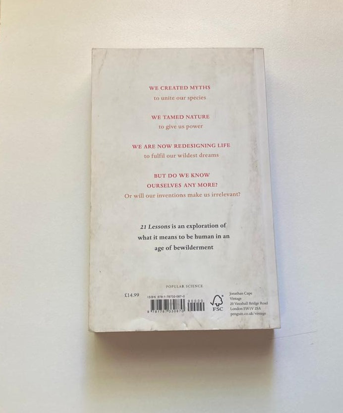 21 lessons for the 21st century - Yuval Noah Harari