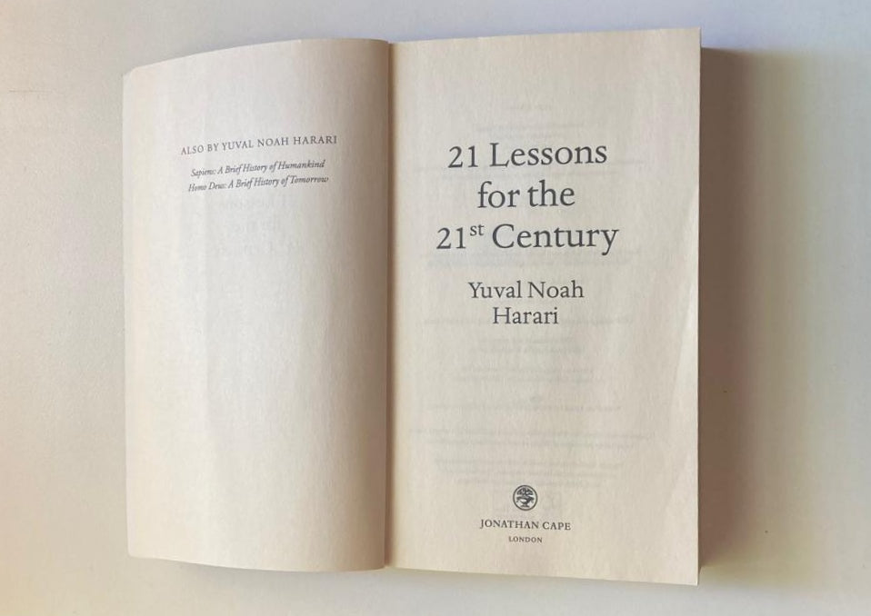 21 lessons for the 21st century - Yuval Noah Harari