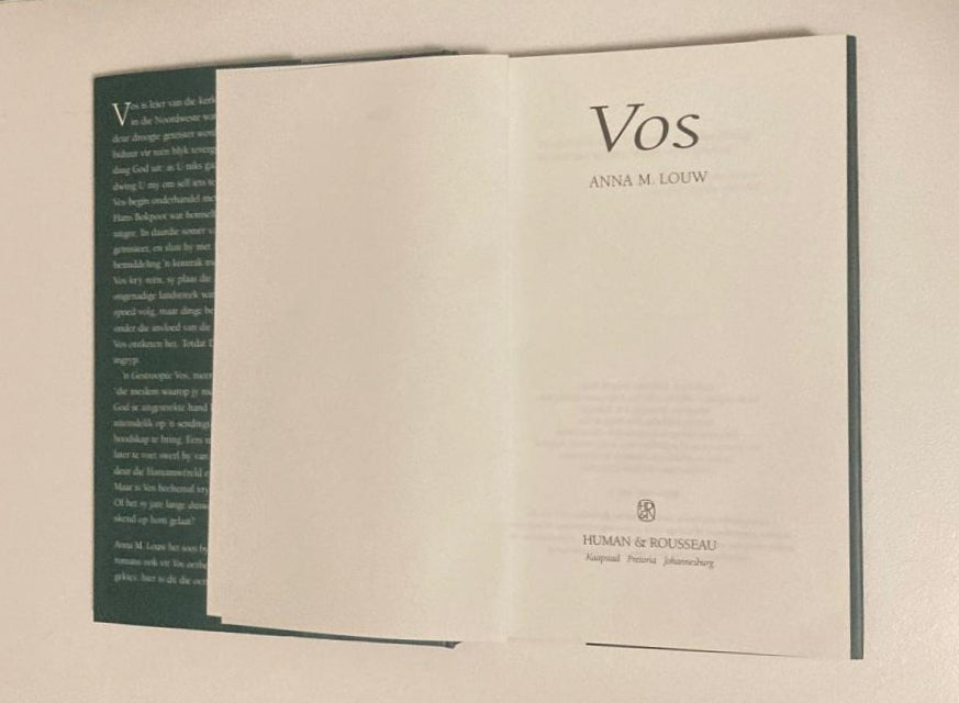 Vos - Anna M. Louw (First edition)