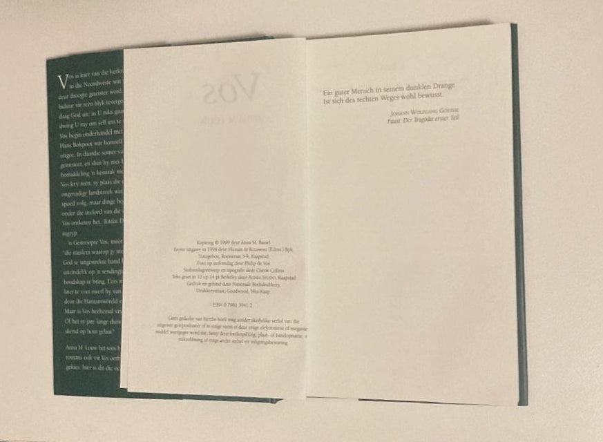 Vos - Anna M. Louw (First edition)