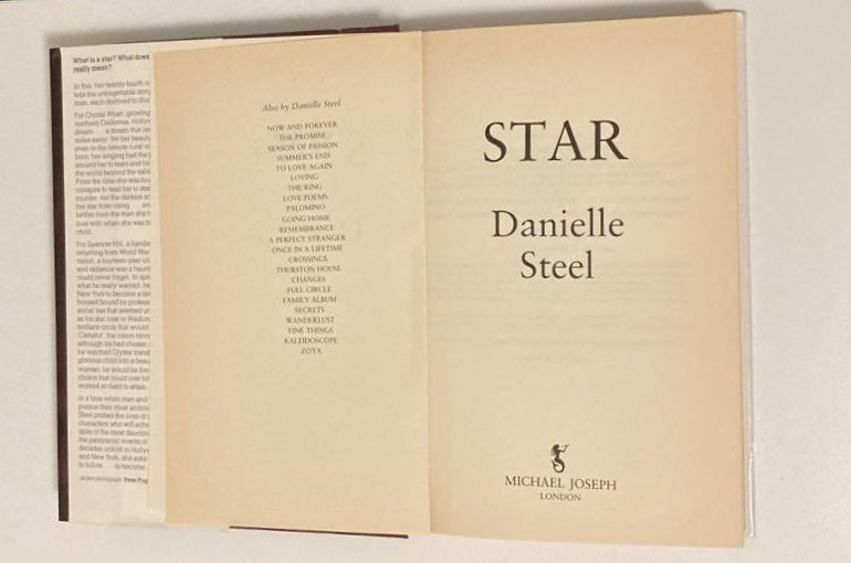 Star - Danielle Steel (First UK edition)