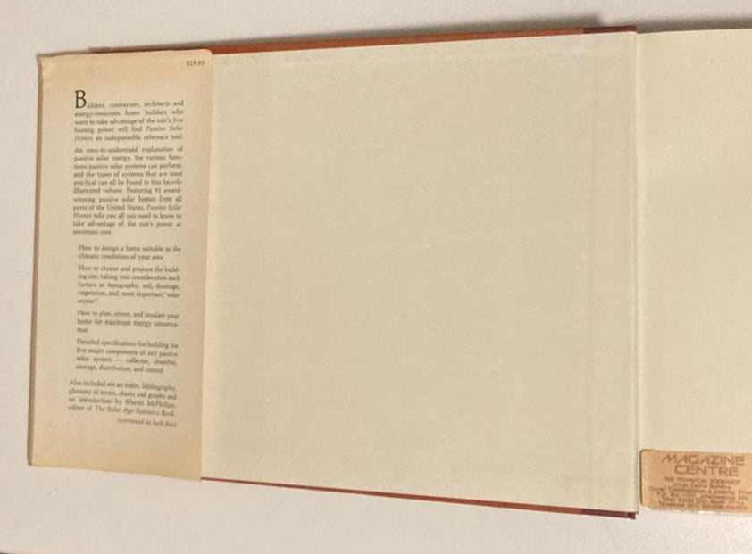 Passive solar homes - The U.S. Department of Housing and Urban Development in cooperation with the U.S. Department of Energy