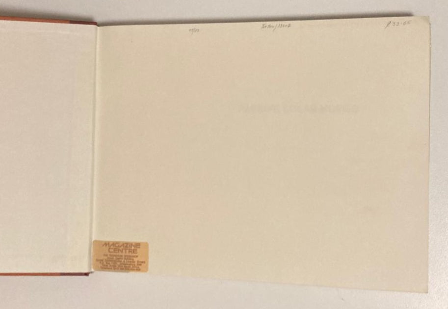 Passive solar homes - The U.S. Department of Housing and Urban Development in cooperation with the U.S. Department of Energy