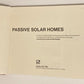 Passive solar homes - The U.S. Department of Housing and Urban Development in cooperation with the U.S. Department of Energy