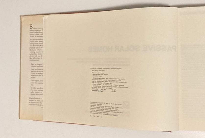 Passive solar homes - The U.S. Department of Housing and Urban Development in cooperation with the U.S. Department of Energy