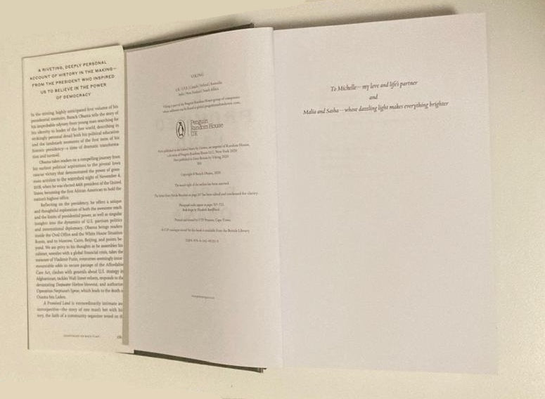 A promised land - Barack Obama (First UK edition)