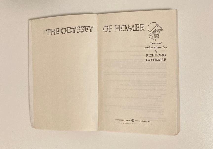 The Odyssey of Homer (Translated and with an introduction by Richard Lattimore)
