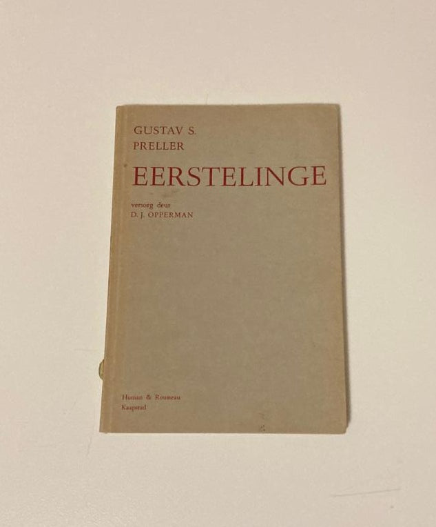 Eerstelinge - Gustav S. Preller