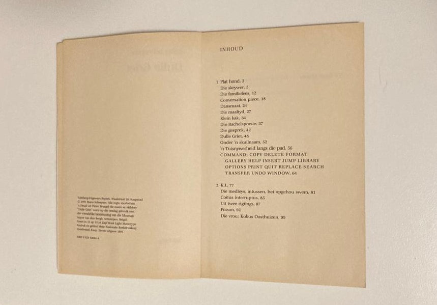 Dulle Griet - Riana Scheepers (First edition)