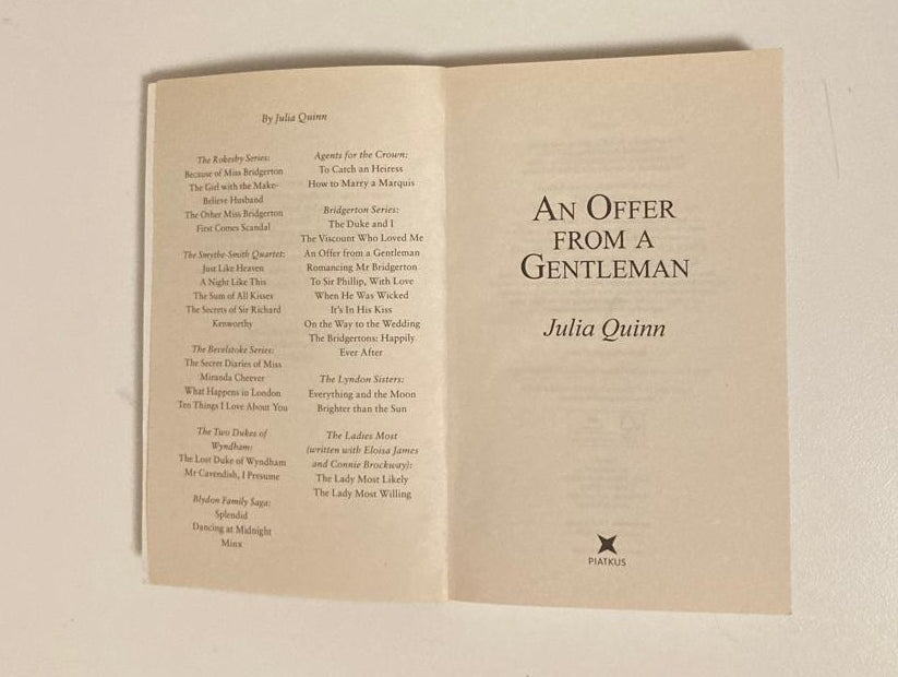 An offer from a gentleman - Julia Quinn (Bridgertons #3)