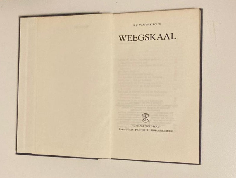 Weegskaal - N.P. van Wyk Louw (First edition)