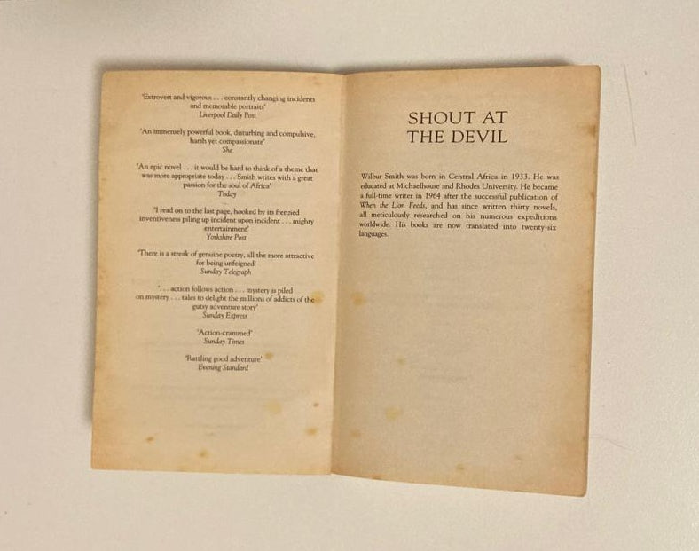 Shout at the devil - Wilbur Smith