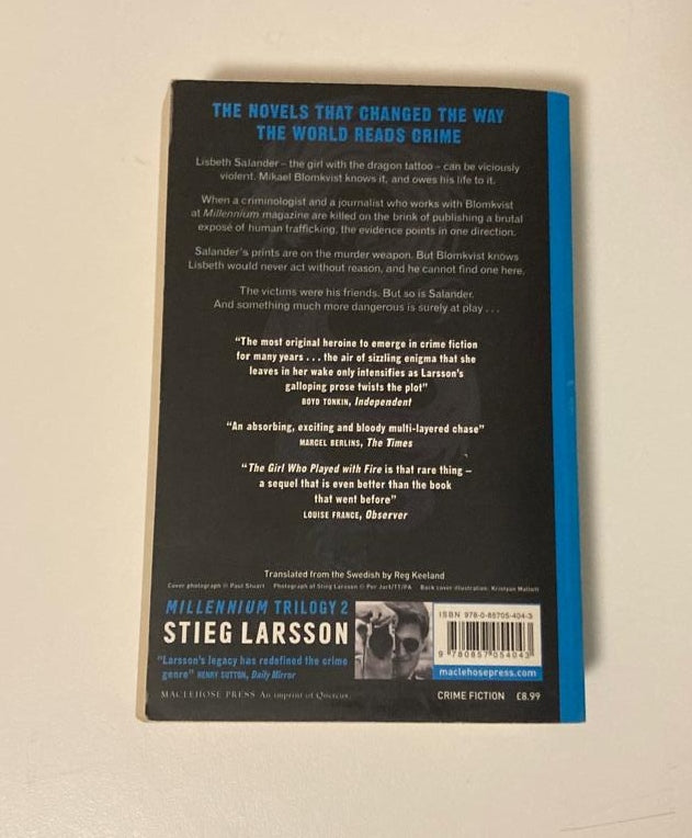 The girl who played with fire - Stieg Larsson (Millennium #2)