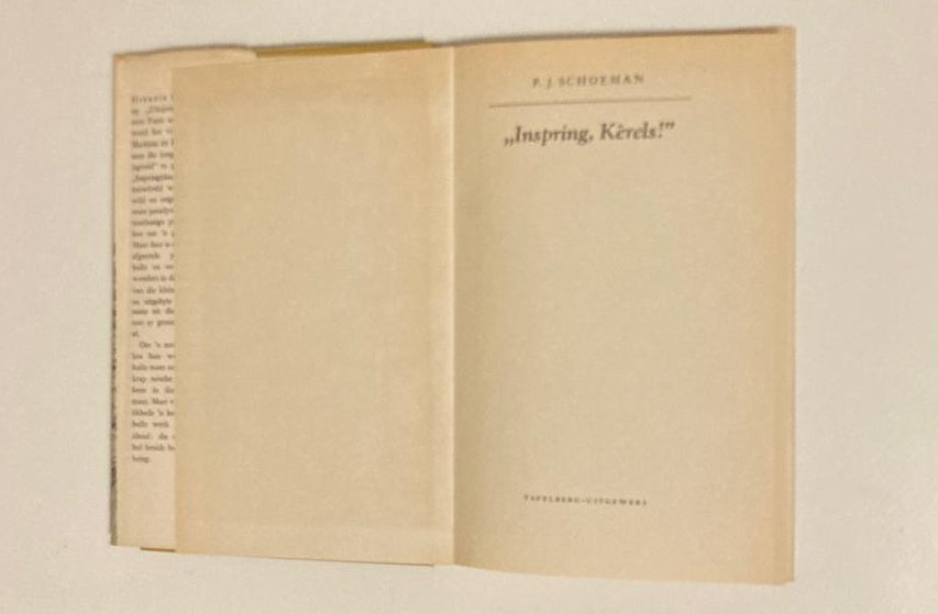 "Inspring, Kêrels!" - P.J Schoeman