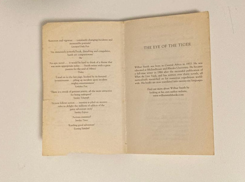 The eye of the tiger - Wilbur Smith